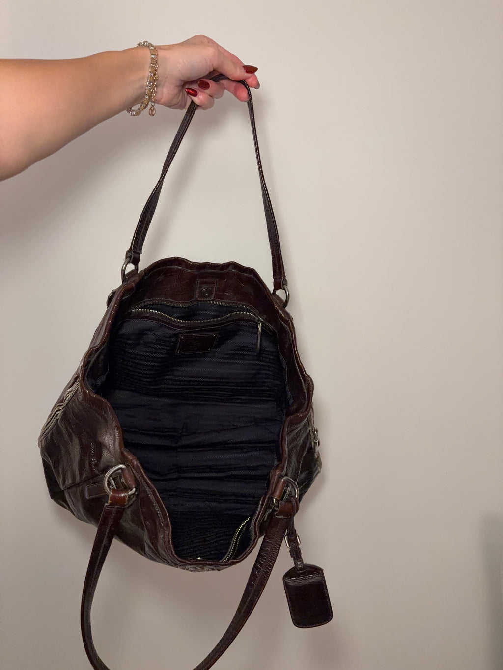 Prada Brown Leather Tote