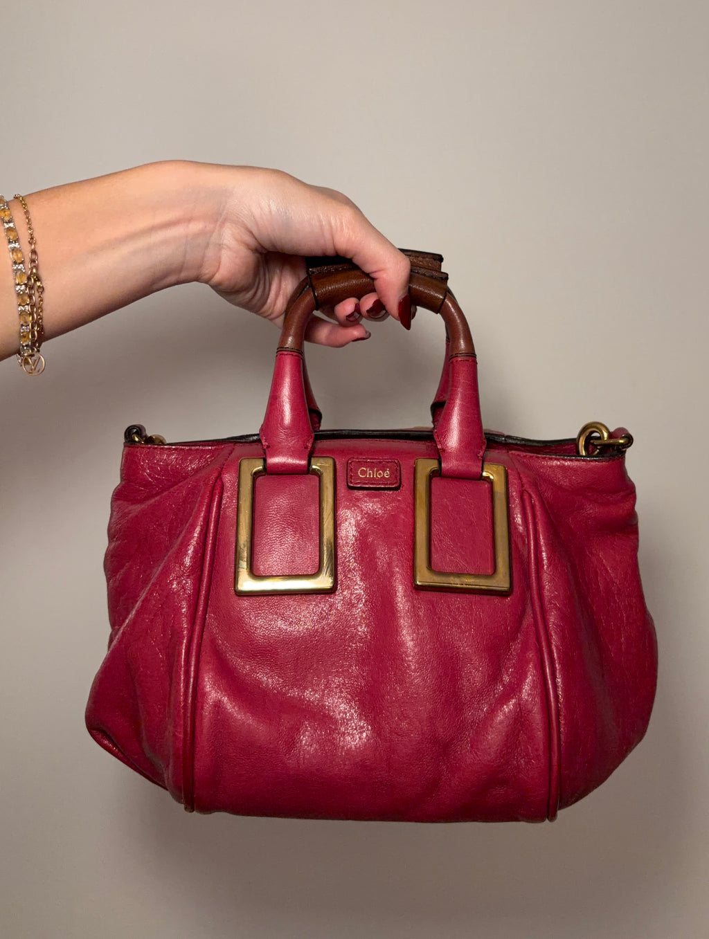 Chloe Leather Mini Tote