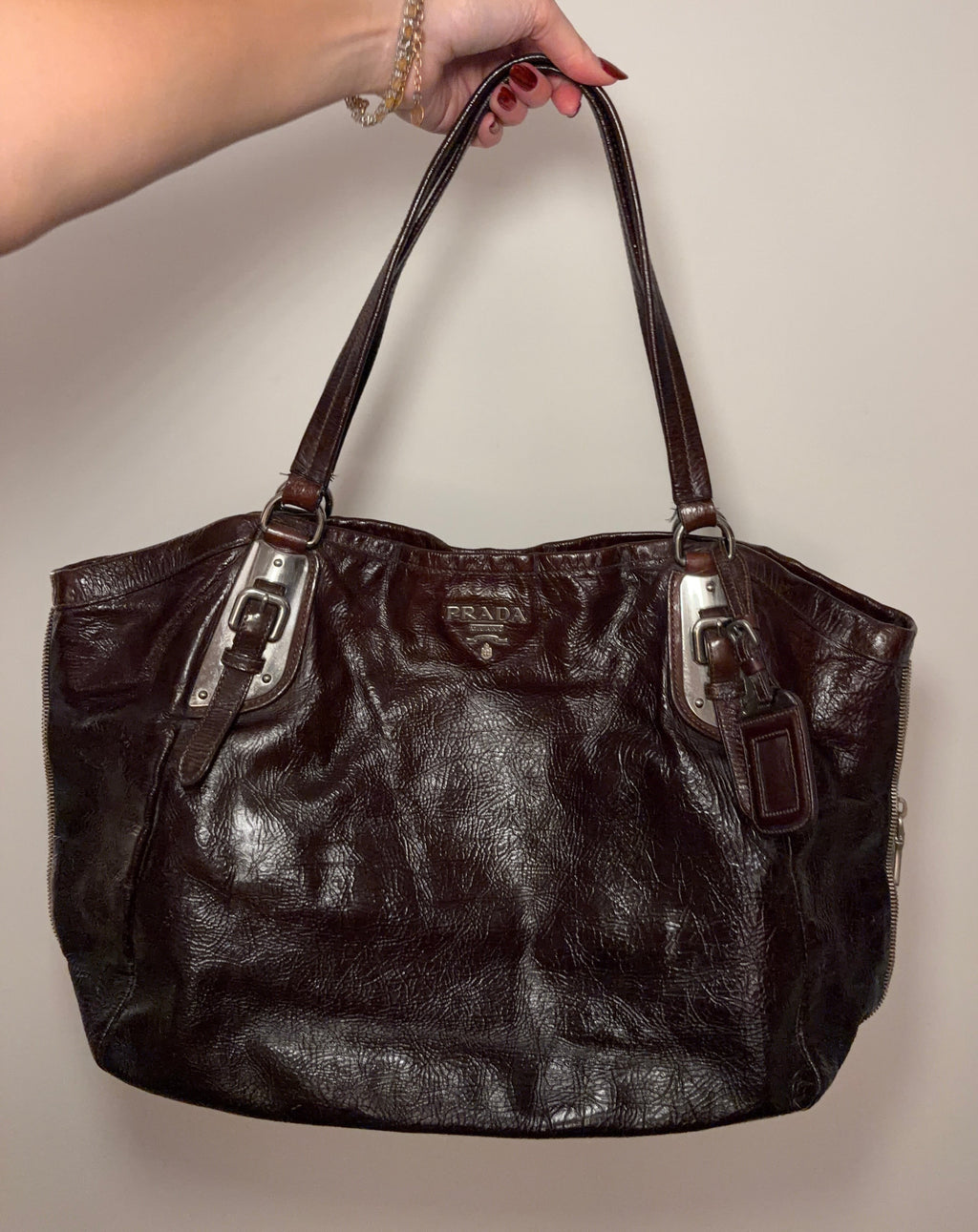 Prada Brown Leather Tote