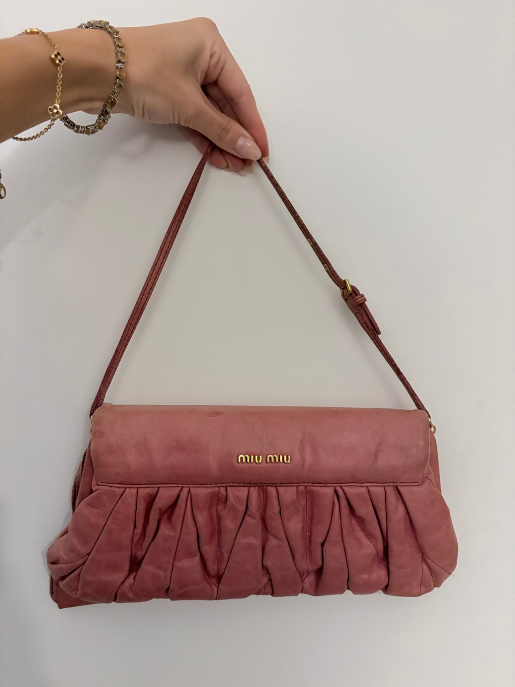 Miu Miu Leather Shoulder Bag